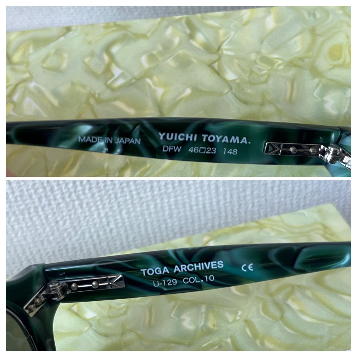 TOGA x YUICHI TOYAMA】DFWサングラス& ニットグラスホルダー TOGA x YUICHI TOYAMA】DFWサングラス& ニットグラスホルダー