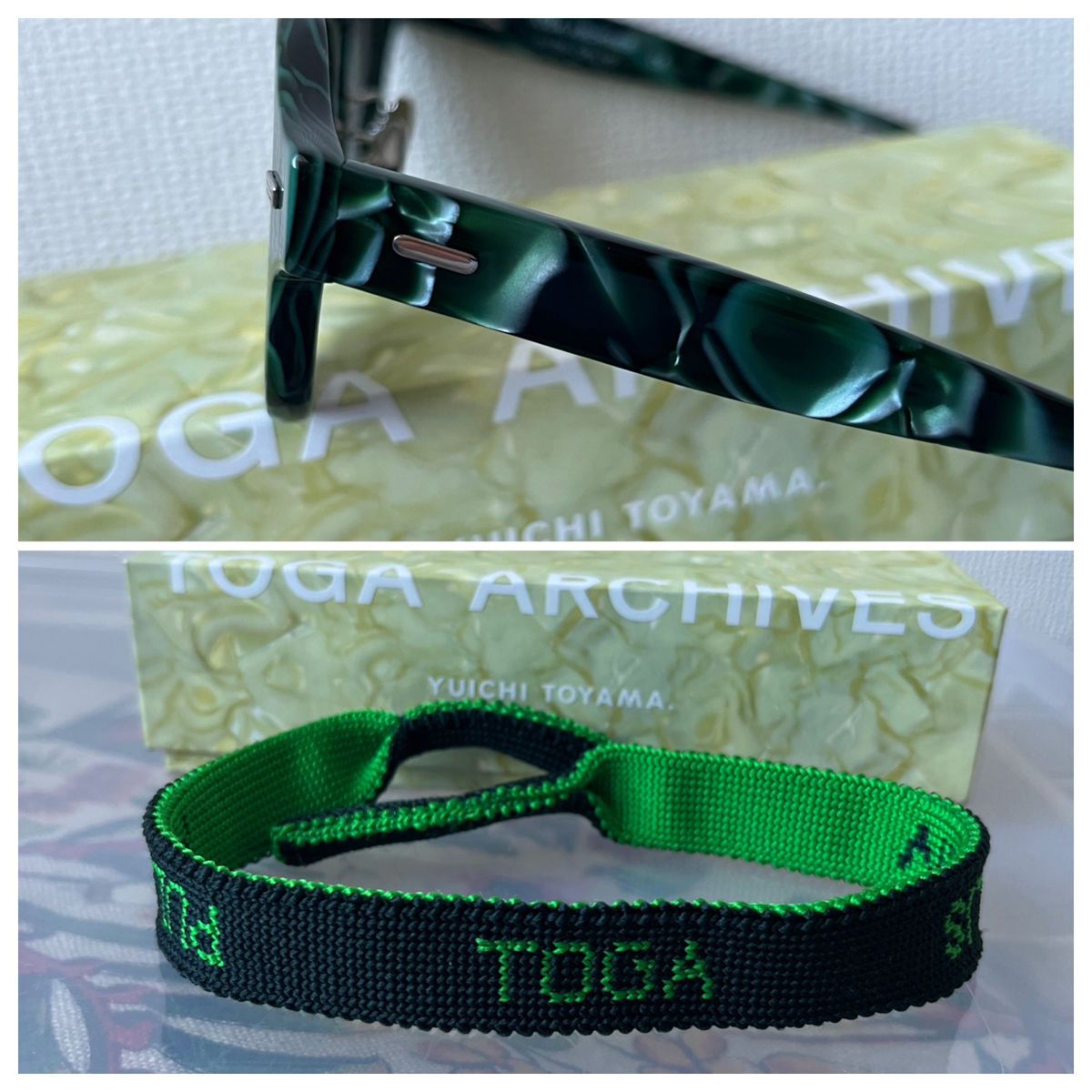 TOGA x YUICHI TOYAMA】DFWサングラス& ニットグラスホルダー TOGA x YUICHI TOYAMA】DFWサングラス& ニットグラスホルダー