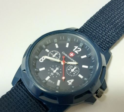 新品　未使用　アーミーウォッチ ミリタリーウォッチ メンズ 腕時計 アナログ 青　ブルー　 バンド幅：20mm 機能：耐衝撃性_画像2