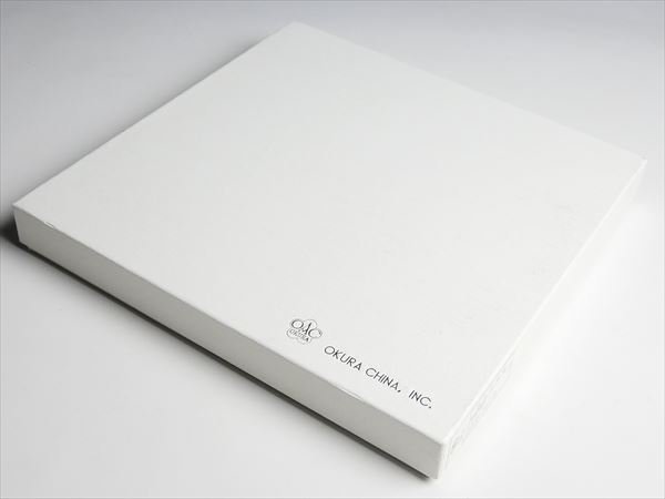 K520 大倉陶園 最高級シリーズ THE OKURA ハンドペイント 花絵 プレート 大皿 25.5cm_画像6