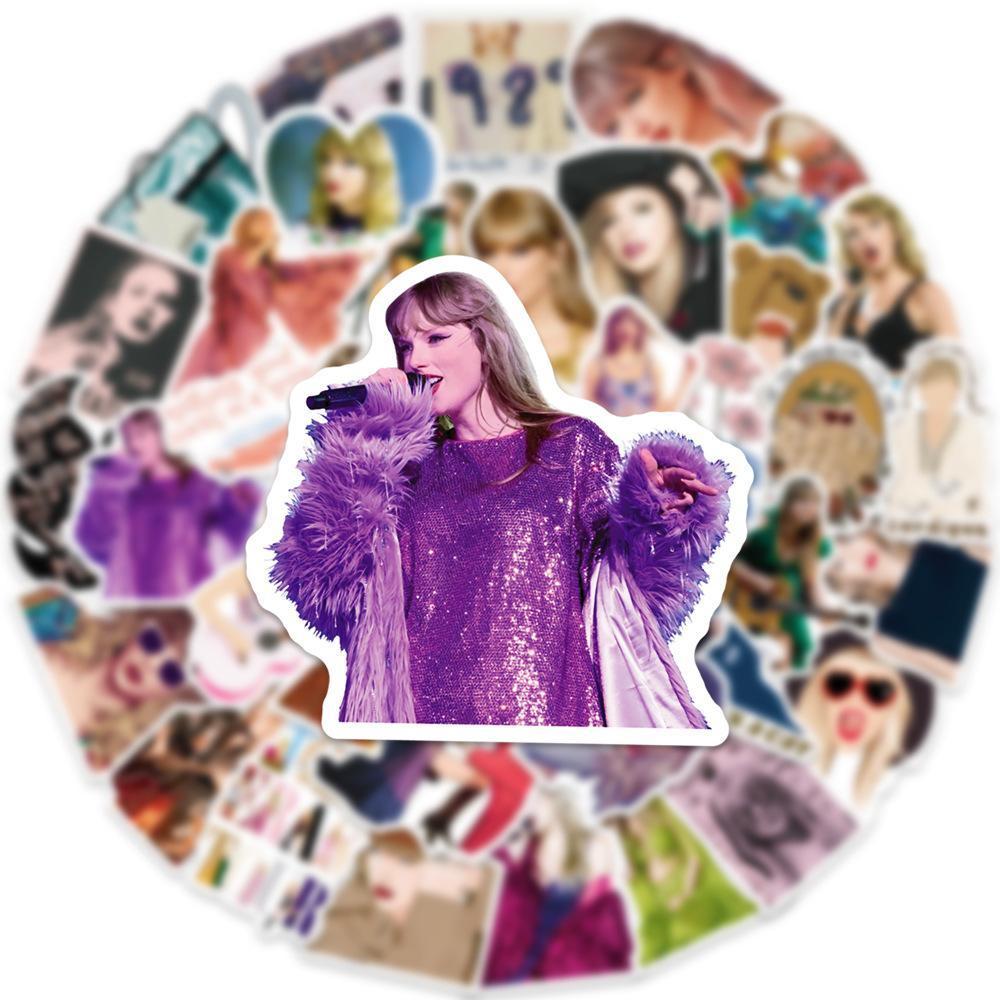 Taylor Swift テイラースウィフト ステッカー 50枚セット PVC 防水 シール シンガー 歌手 アーティスト ポップ ポップス_画像5