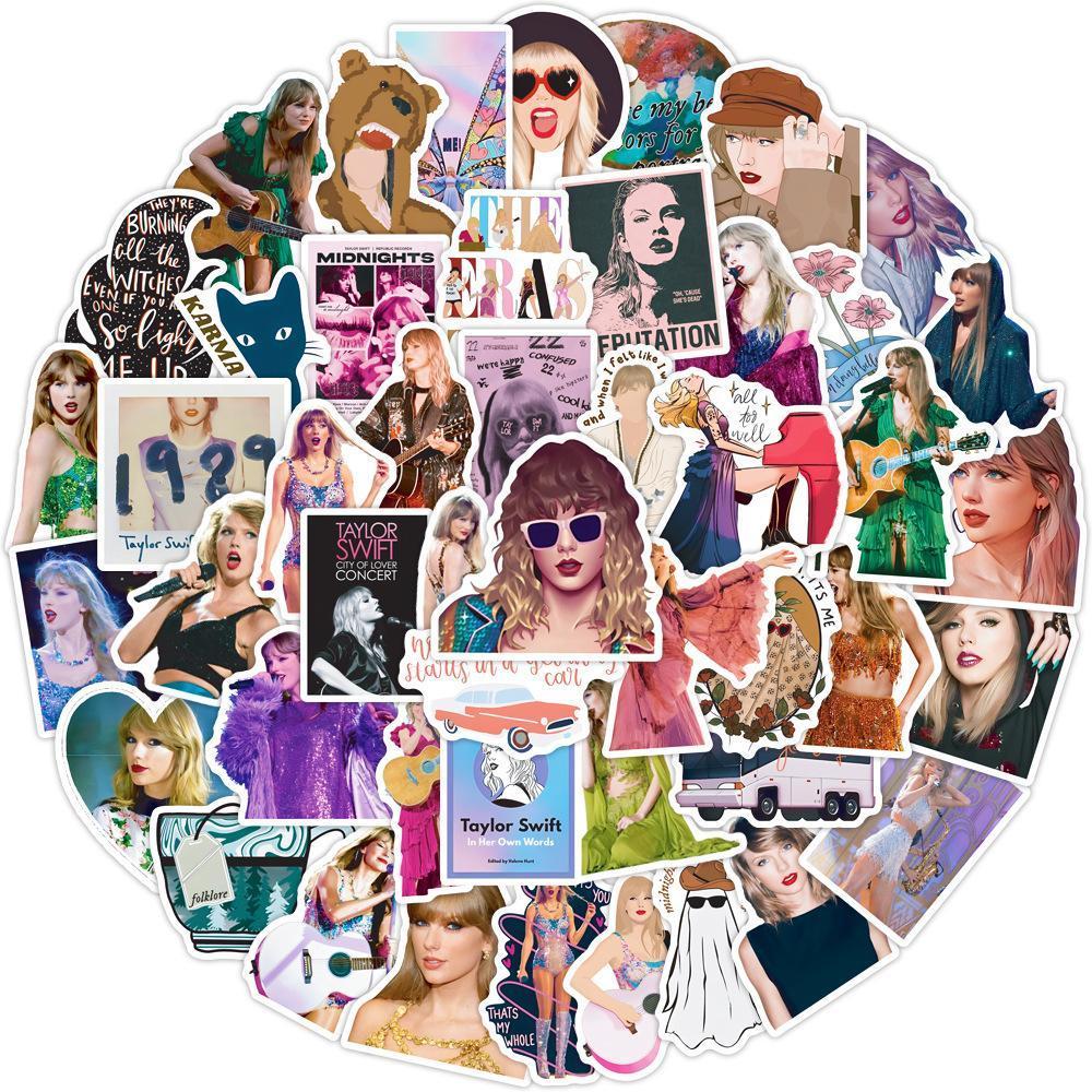 Taylor Swift テイラースウィフト ステッカー 50枚セット PVC 防水 シール シンガー 歌手 アーティスト ポップ ポップス_画像8
