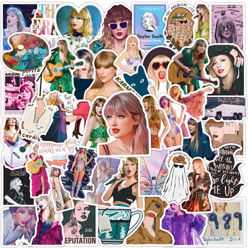 Taylor Swift テイラースウィフト ステッカー 50枚セット PVC 防水 シール シンガー 歌手 アーティスト ポップ ポップス_画像10