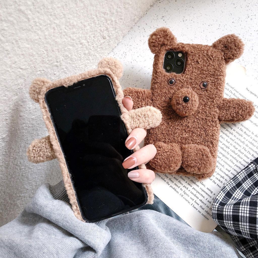 クマのぬいぐるみ iPhone15 ケース ベージュ くま 熊 テディベア 動物 ぬいぐるみ 人形 アイフォンケース アイフォン15 カバー_画像7