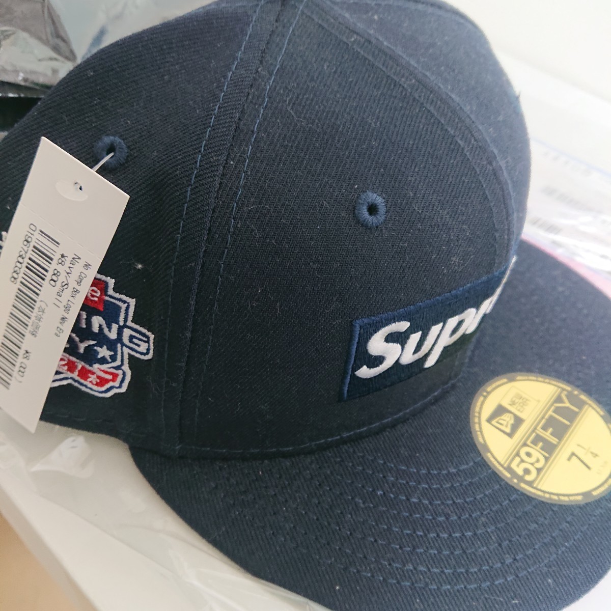 100円スタート オンライン購入 Supreme No Comp Box Logo New Era 7 1/4 シュプリーム ニュー エラ キャップ ボックスロゴ 新品未使用 _画像5