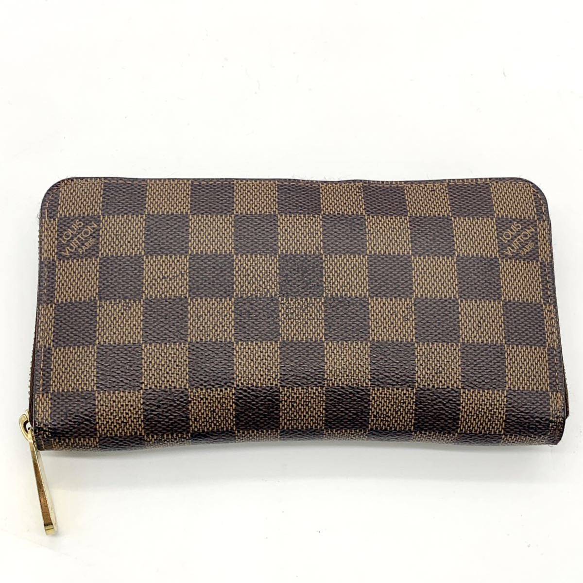 LOUISVUITTON ルイヴィトン ダミエ エベヌ 長財布 ジッピーウォレット ラウンドファスナー ジップ メンズ レディース N60015 1円 ビジネス_画像2