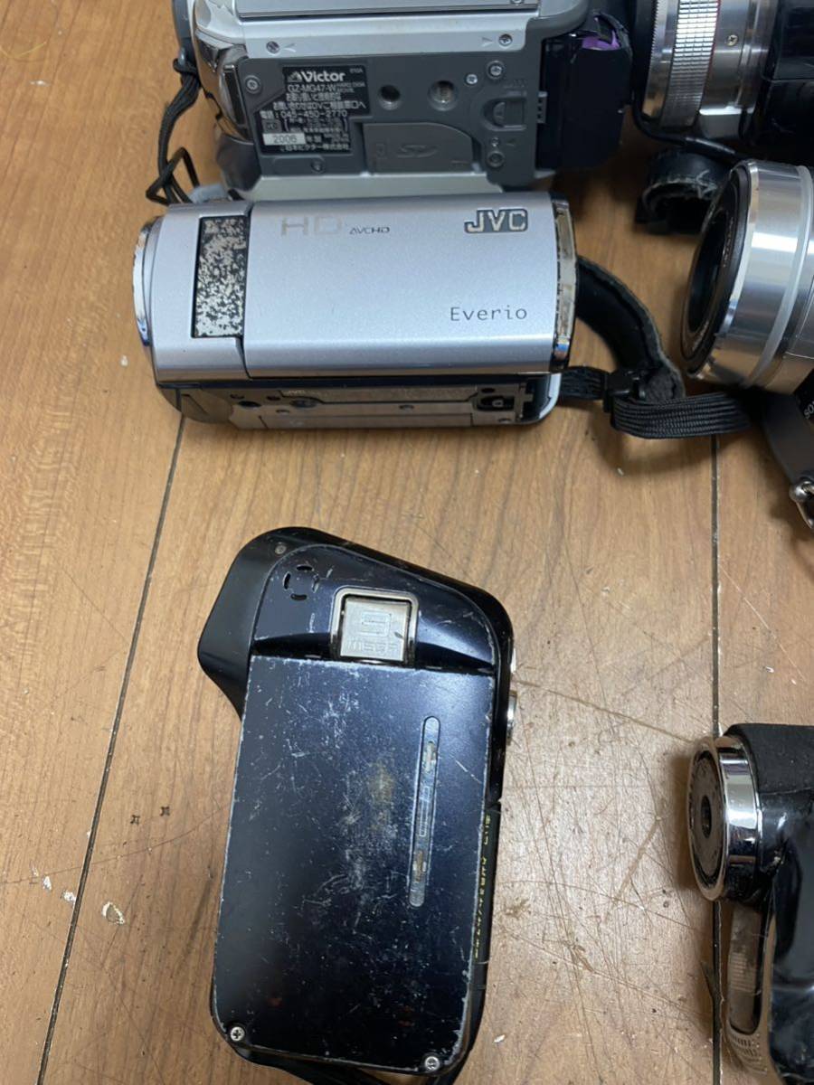 ビデオカメラ SONY handycam Panasonic Victor JVC 13個大量に販売される_画像3