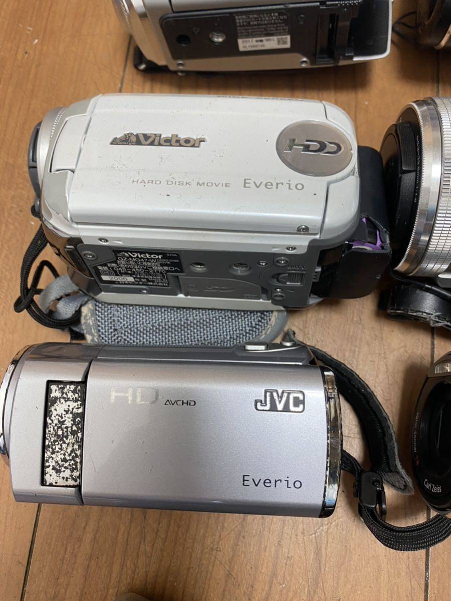 ビデオカメラ SONY handycam Panasonic Victor JVC 13個大量に販売される_画像4