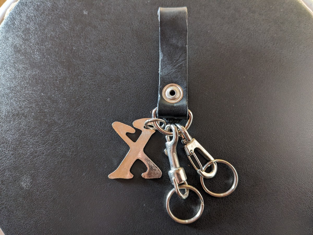 [1990 year at that time ]X JAPAN leather key holder fan Club member limited goods 