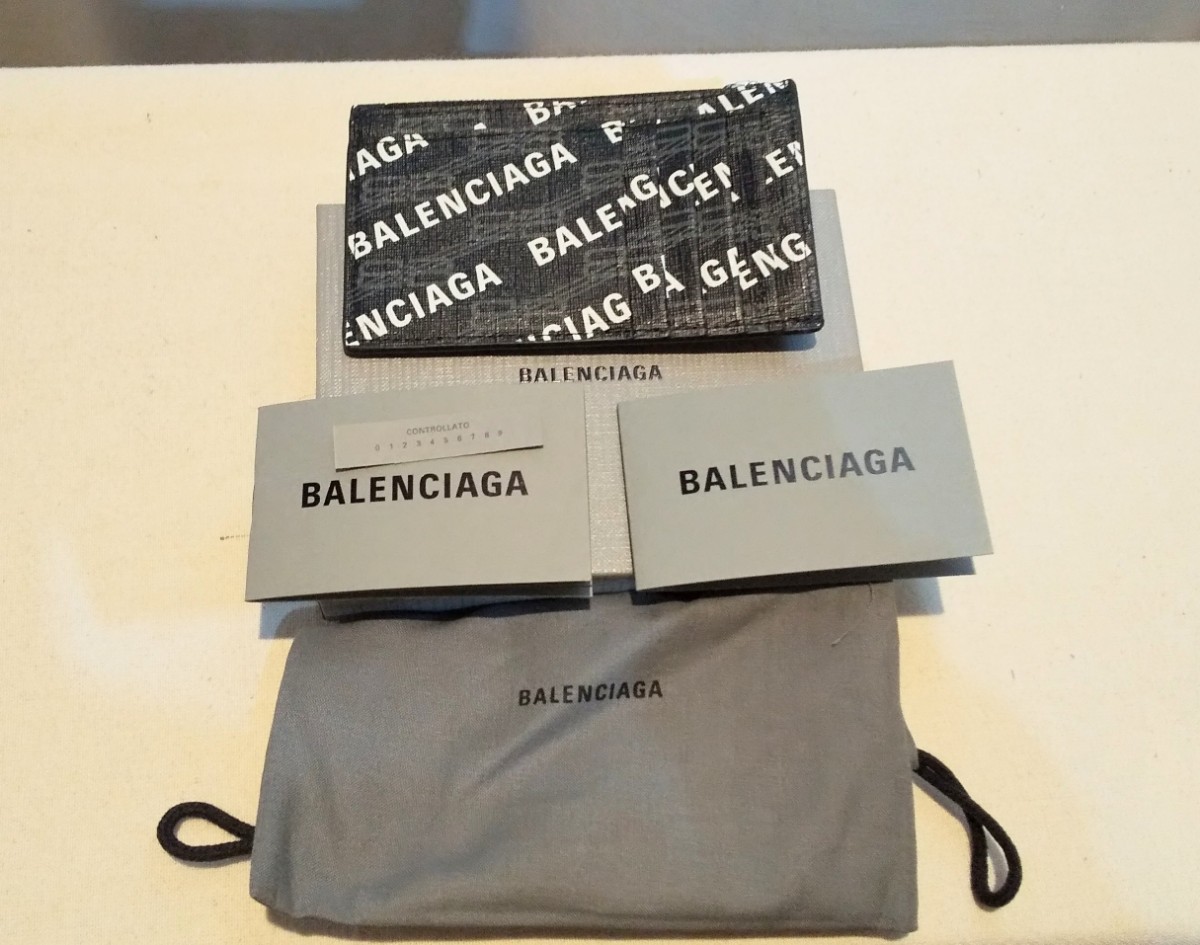 ［新品 ］バレンシアガ BALENCIAGA ★ カードケース 小銭入れ★ ブラック系 _画像7