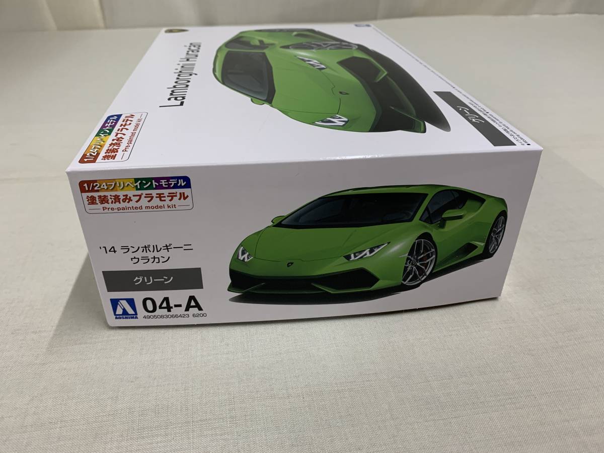 1:24 *14 Lamborghini *ula can покрашен пластиковая модель ( зеленый ) AOSHIMA 2023