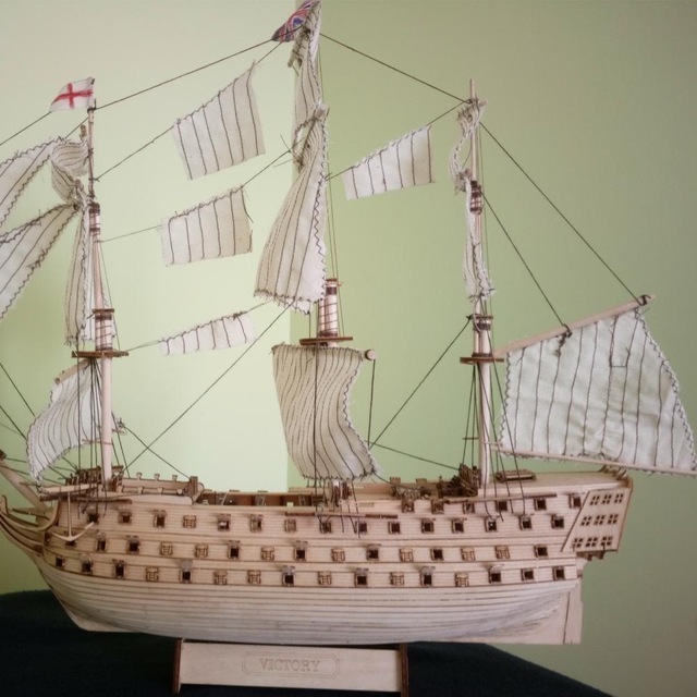 木製 海軍 帆船 組み立てるキット 木材 モデル Diy プラモデル_画像3