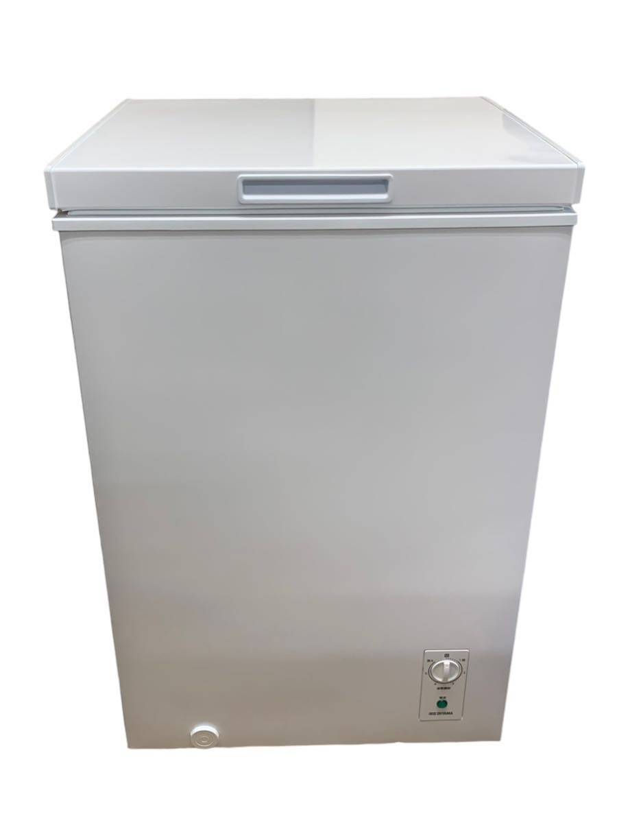 美品 アイリスオーヤマ IRIS OHYAMA 冷凍庫 ノンフロン冷凍庫 フリーザー PF-B100TD-W ホワイト 2022年製 上開き 100L_画像1