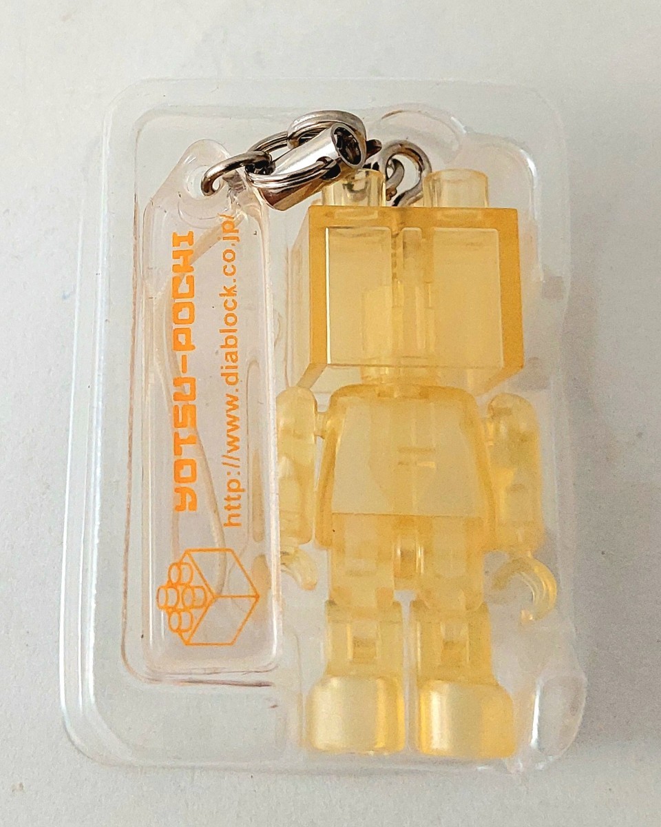 送料200円～☆希少!カワダ ダイヤブロック「diablock ヨツポチ ストラップ」フィギュア キーホルダー おもちゃ 玩具 レゴ グッズ _画像3