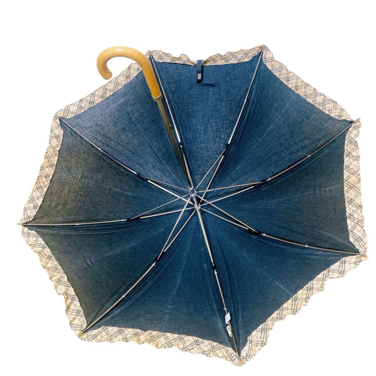 BURBERRY バーバリー　日傘　雨傘　雨晴兼用 ノバチェック ブラック レディース_画像4