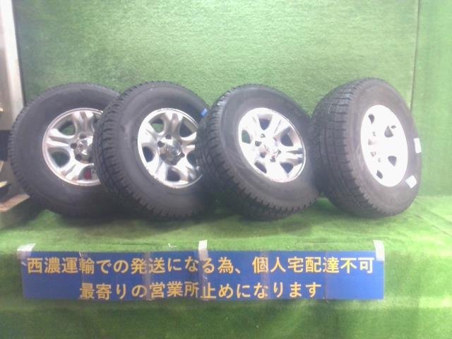 ハイラックス サーフ タイヤ ホイール 純正アルミ 265/70R16 6H PCD139.7 16×7J センターキャップ付 傷・腐食有り タイヤ要交換 ★4個口★_画像1