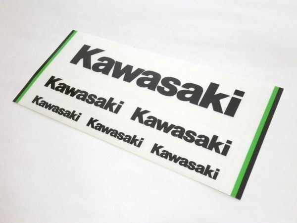 ◆Kawasaki純正 ステッカー 透明地/黒字 ３サイズ ☆1/ カワサキ純正新品 Z400FX/Z400GP/GPZ400/Z750GP/GPZ750/ゼファー/セロー/Z1/Z2/SS_画像1