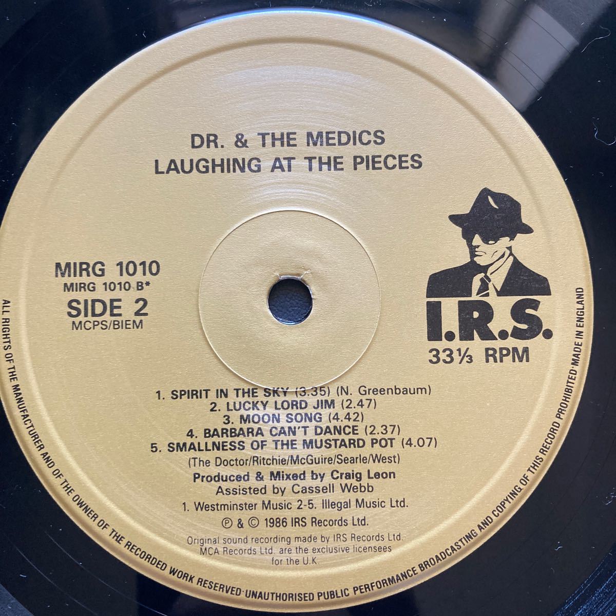 LP DR. & THE MEDICS / LAUGHING AT THE PIECES_画像8