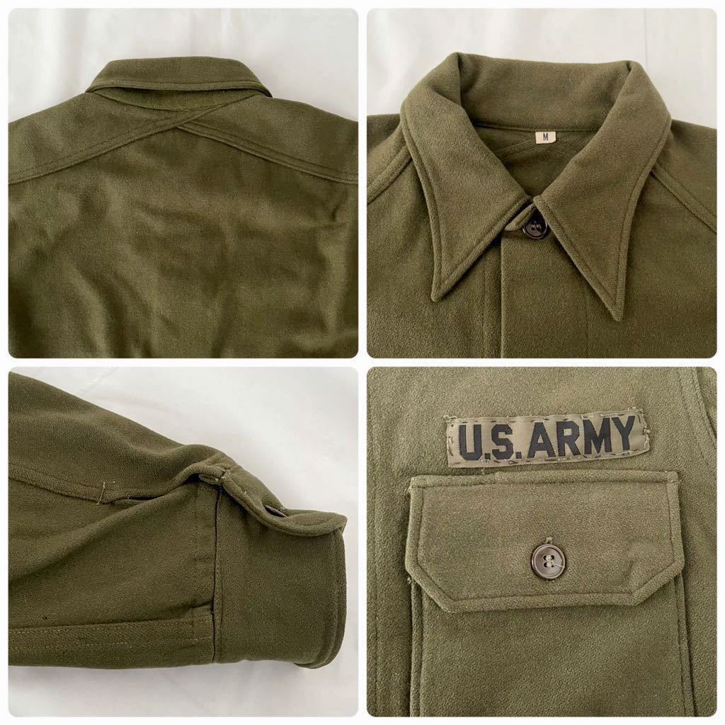 50s U.S.ARMY ウールジャケット M 米軍実物 オリジナル （ ビンテージ 50年代 アメリカ軍 WOOL 40s A-1 A-2 トラウザーズ M-43 M-51 BOX US_画像8