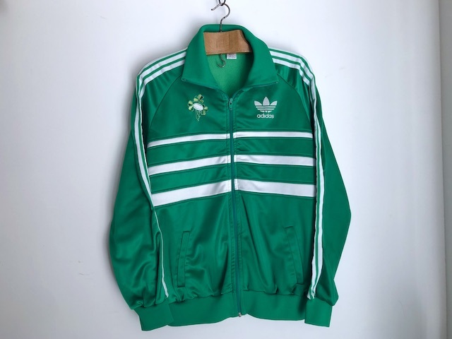 アディダス ラグビーアイルランド代表 ジャージ アイルランド製 ヴィンテージ adidas W杯 made in Ireland　80s メタルグリーン ファースト_画像1