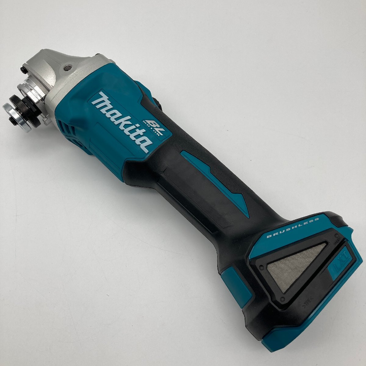 α未使用【makita マキタ 受電式 ディスクグラインダ GA404 バッテリー 充電器 ケース フルセット 18V 研磨 切断 現場作業 DIY】TK1260_画像2