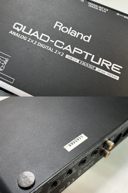 #綺麗【Roland QUAD-CAPTURE MODEL UA-55 ローランド オーディオインターフェース USB2.0 音楽制作 現状品】N12151_画像9