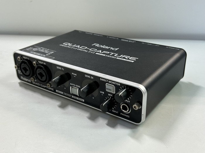 #綺麗【Roland QUAD-CAPTURE MODEL UA-55 ローランド オーディオインターフェース USB2.0 音楽制作 現状品】N12151_画像3