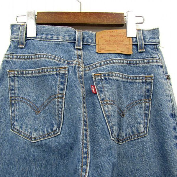 USA製 サイズ 6 MIS S Levi’s 550 リラックスフィット テーパード デニム パンツ ジーンズ ブルー リーバイス 古着 ビンテージ 3D1609_画像9