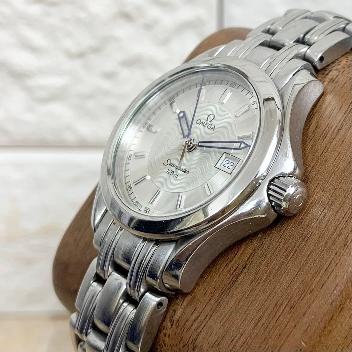 Omega オメガ シーマスター 120 レディース 腕時計 クォーツ 白 Omega オメガ シーマスター 120 レディース 腕時計 クォーツ 白