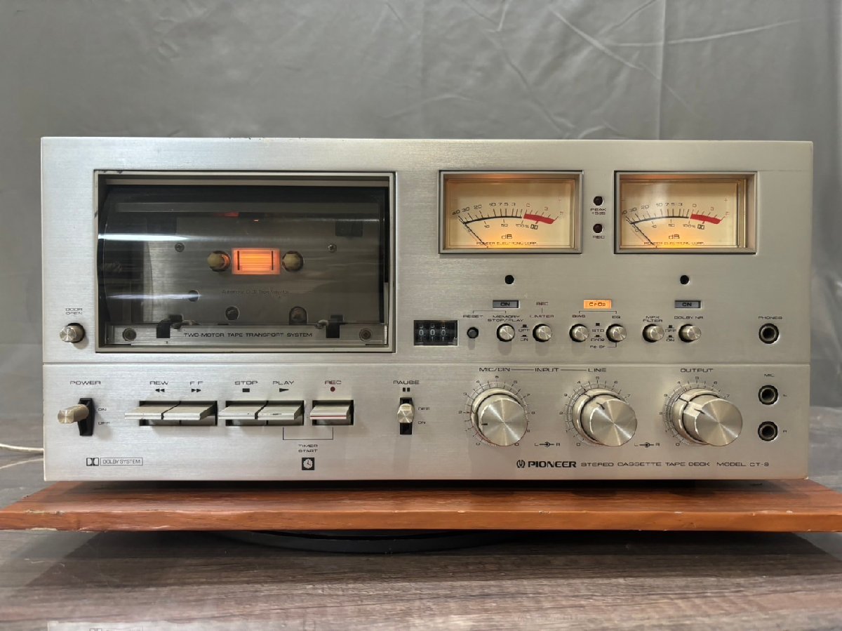 △8603　ジャンク品　オーディオ機器　カセットデッキ　Pioneer　CT-9　パイオニア_画像2