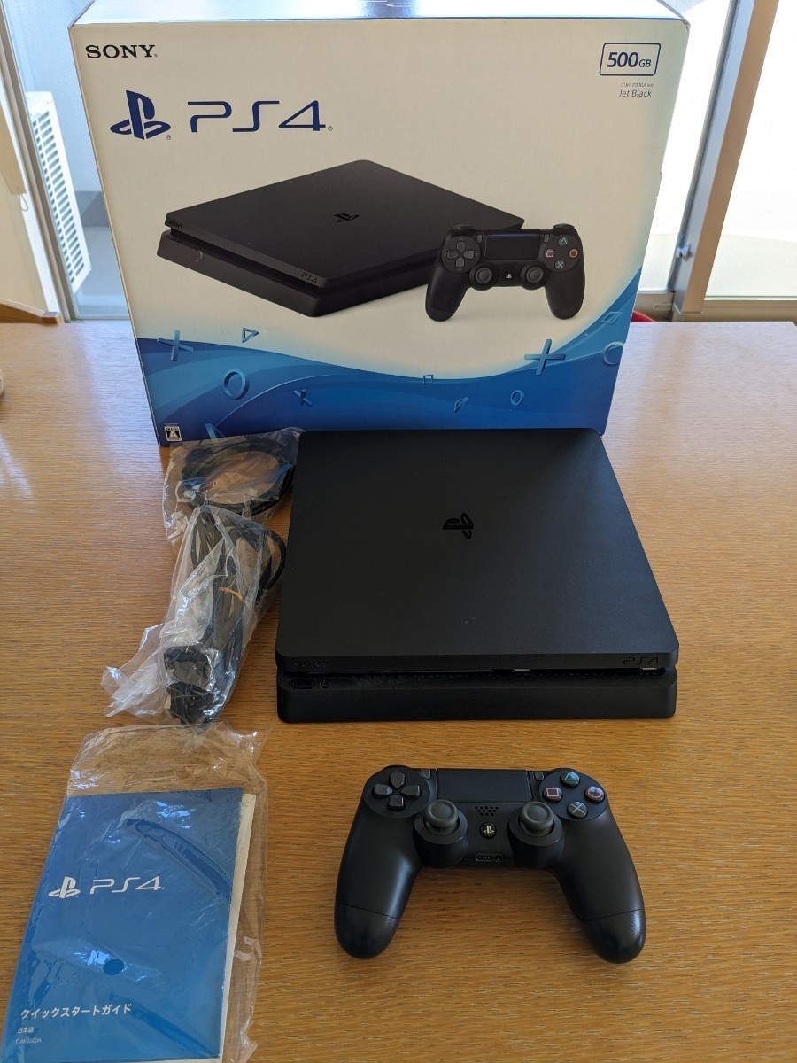 PS4 本体/箱 セット 500GB ブラック SONY PlayStation4 CUH-2000A B01