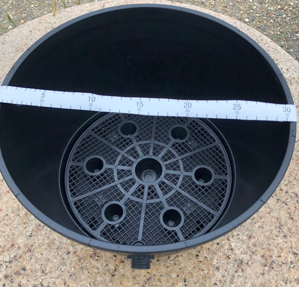  front door biotope optimum! Smart valve overflow measures ending water lily pot [ large, small ] black 2 piece set!
