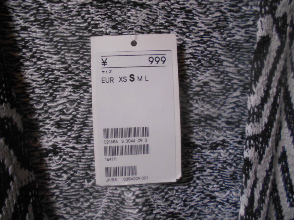 H&M デザイン カーデ S ☆彡 タグ付き新品 カーディガン 羽織 エイチアンドエム_画像5