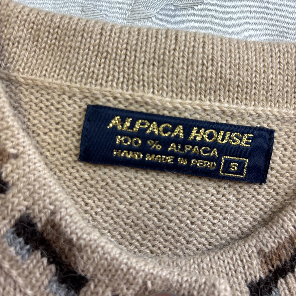 ALPACA HOUSE アルパカハウス ニットカーディガン サイズS トップス 長袖 (管理番号2312IZ100400) _画像2