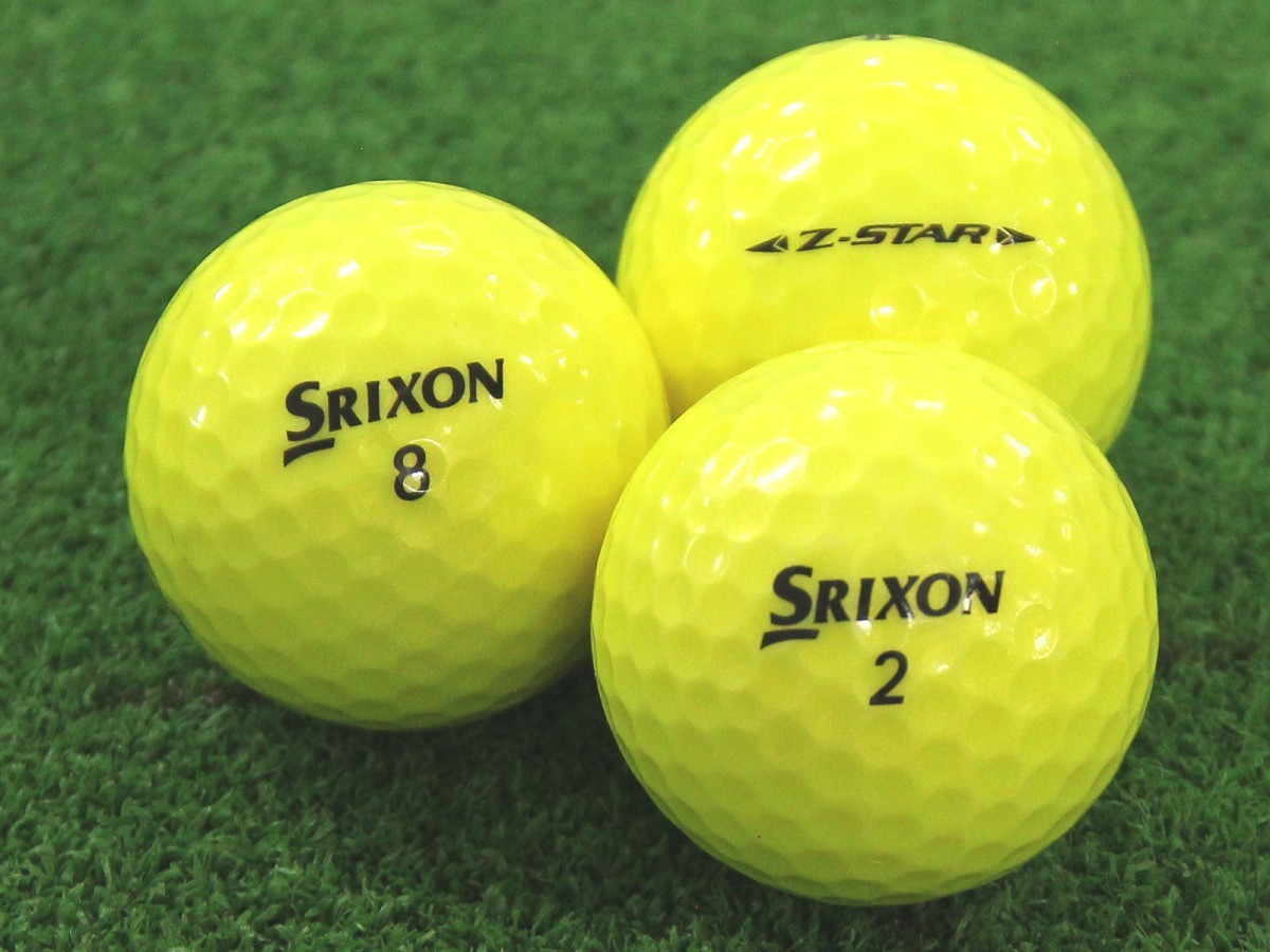 ABランク スリクソン SRIXON Z-STAR プレミアムパッションイエロー 2019年モデル 20個 球手箱 ロストボール_画像1