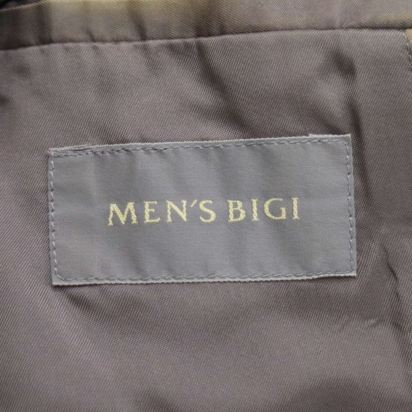 MEN'S BIGI メンズビギ 秋冬 ウール100%★ ツイード テーラード ジャケット ブレザー Sz.48　メンズ　I3T02396_C#N_画像6