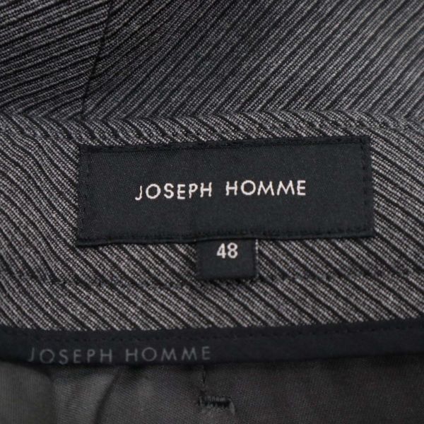 未使用★ JOSEPH HOMME ジョセフ オム 通年 ストレッチ スラックス パンツ Sz.48　メンズ グレー　I3B00844_C#R_画像10