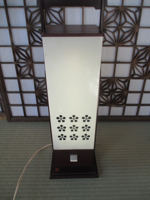 《和》　昭和レトロ　行灯　電飾　ナショナル　プラ製　和風　かわいい_画像1