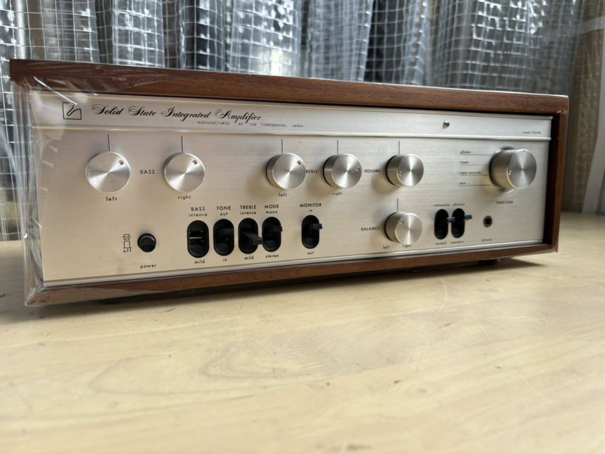 東ヤc#17 【ジャンク】 LUXMAN ラックスマン プリメインアンプ SQ606 アンプ ヴィンテージ オーディオ機器 現状品_画像1