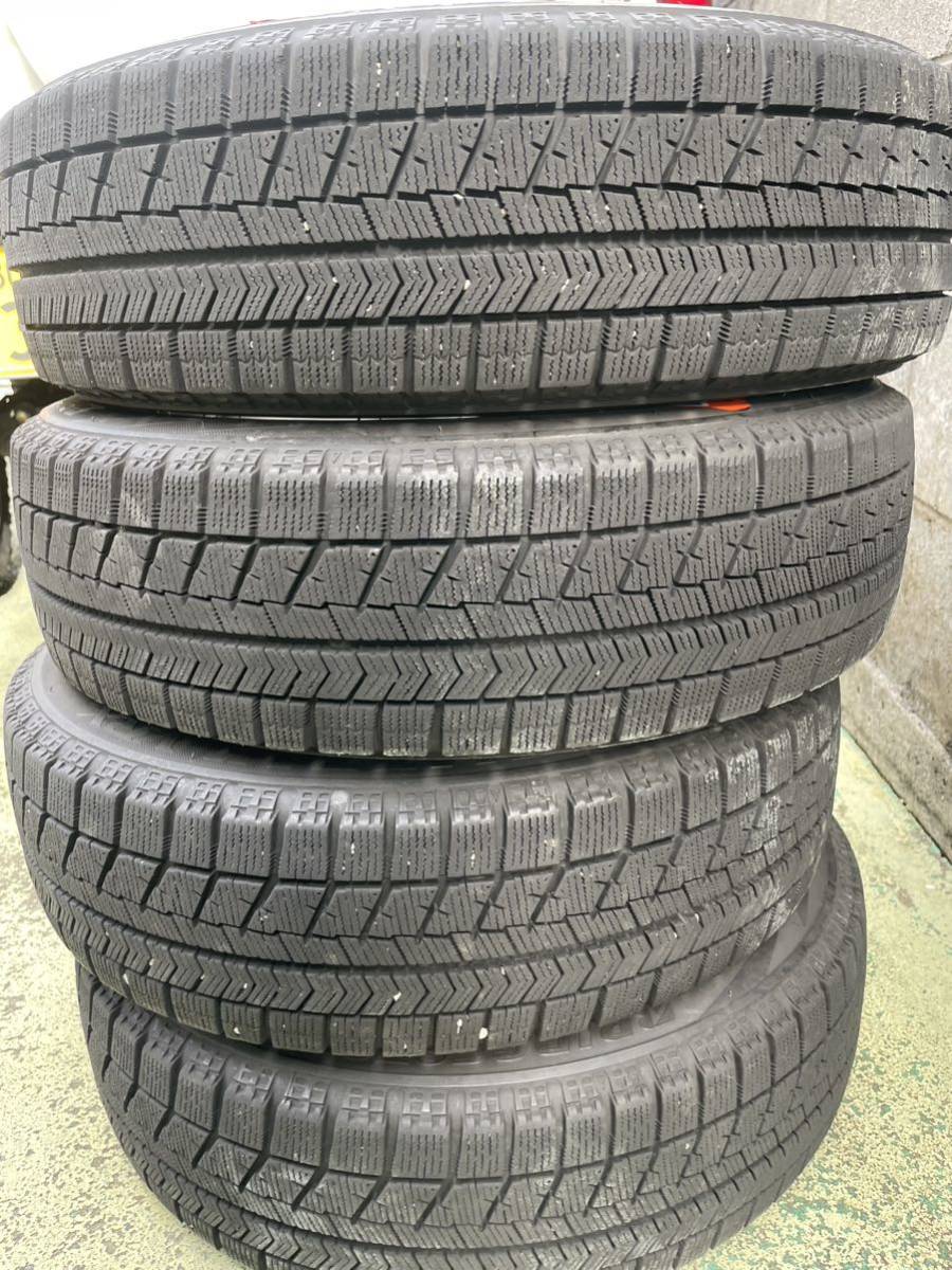 155/65R14 スタッドレスタイヤ ホイール セットブリザック VRX 14インチ 14×4.5J+45 PCD 100 4H 4本セット スペーシア ワゴンR タント_画像2