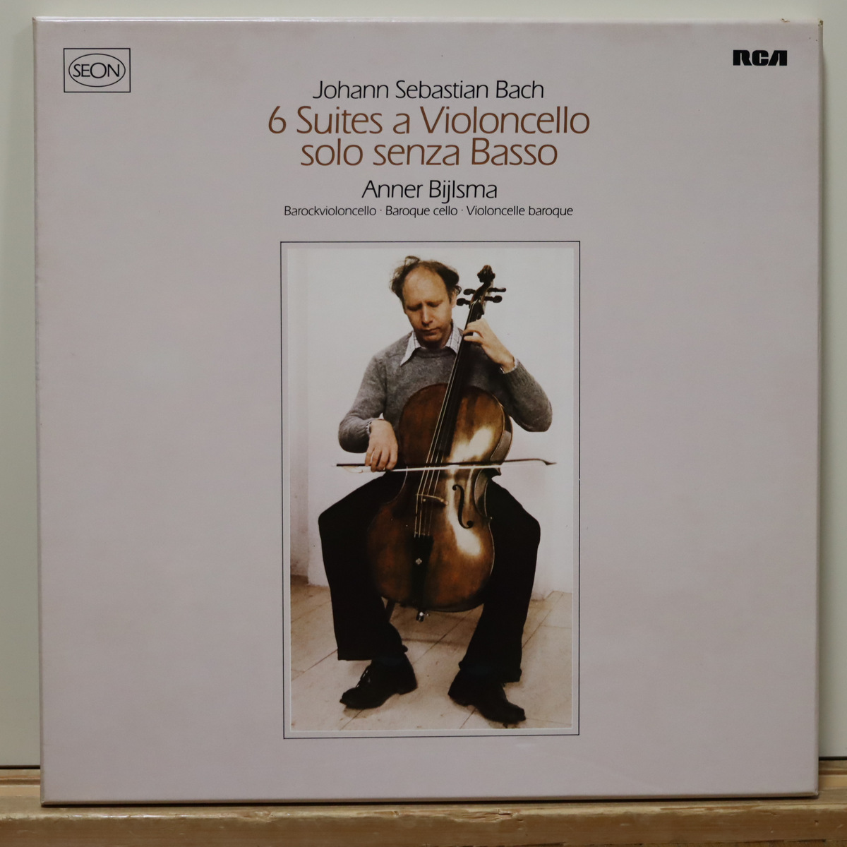 独SEON RL30369 アンナー・ビルスマ J.S.バッハ/無伴奏チェロ組曲全曲 1979年録音 ドイツプレス 3枚組_画像1