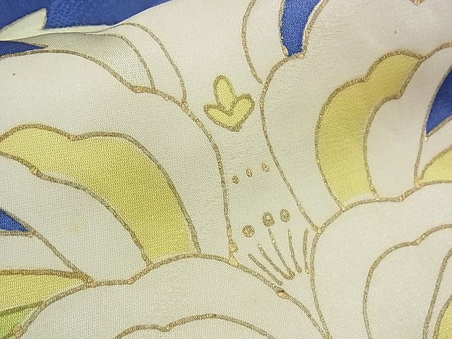 平和屋2■豪華振袖　駒刺繍　更紗花文　金彩　逸品　tw4210_画像8