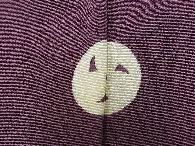 平和屋-こころ店■上質な色無地　似せ紫色　着丈150cm　裄丈62.5cm　正絹　逸品　B-zg7076_画像6