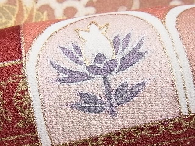 平和屋野田店■豪華色留袖　秀泉　駒刺繍　鳳凰更紗吉祥花文　金彩　逸品　n-yc4366_画像6