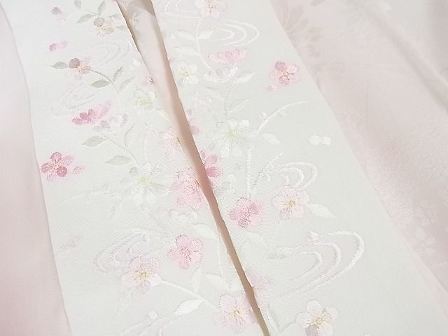 平和屋2■極上　振袖・長襦袢(無双仕立て・半衿刺繍)セット　辻が花　暈し染め　銀通し地　京都きもの友禅扱い　逸品　eee6218_画像10