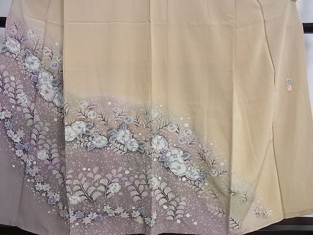 平和屋2■訪問着　作家物　辻が花　絞り　暈し染め　逸品　ic9266_画像4