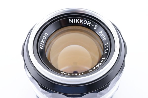 ★外観美品　動作確認済★ NIKON ニコン NIKKOR-S Auto 50mm f1.4 MF レンズ　防湿庫管理 #C420_画像10