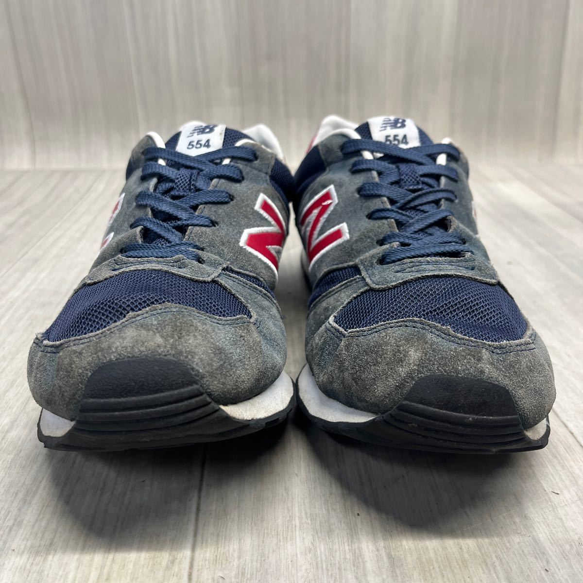 A-30 new balance ニューバランス 554 カジュアルシューズ　ウォーキングシューズ　ネイビー　メンズ　26.5cm_画像3