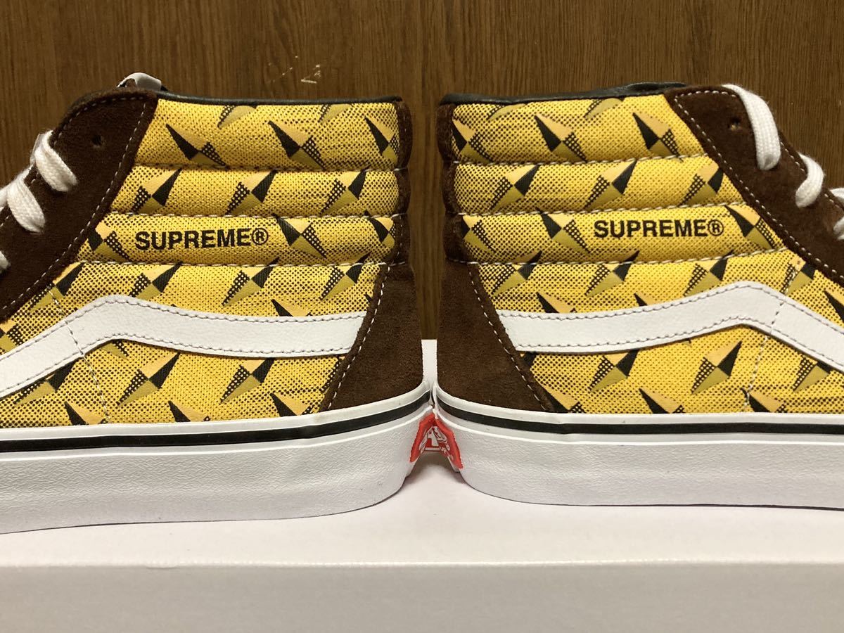 19SS VANS Sk8 Hi Pro Supreme Diamond Plate Brown シュプリーム バンズ ダイヤモンド プレート スケートハイ プロ ブラウン US8.5_画像6