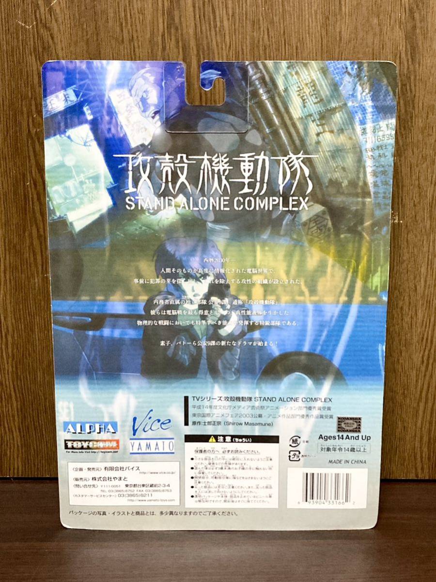 攻殻機動隊 STAND ALONE COMPLEX 草薙素子 バトー フィギュア 士郎正宗 西暦2030年 内務省 公安9課 TOY ALPHA Vice FIGURE 塗装済み 完成品_画像8